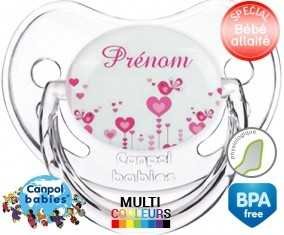 Oiseaux rose + prénom: Sucette Physiologique-su7.fr