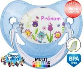 Fleurs + prénom: Sucette Physiologique-su7.fr