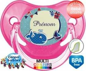 Baleine + prénom: Sucette Physiologique-su7.fr