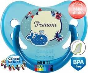 Baleine + prénom: Sucette Physiologique-su7.fr