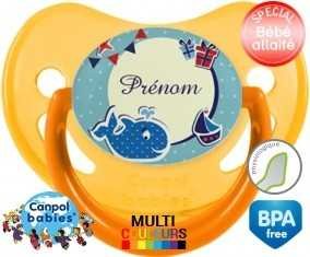 Baleine + prénom: Sucette Physiologique-su7.fr