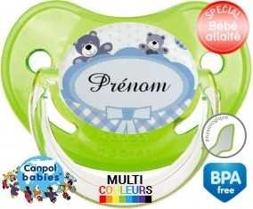 Oursons + prénom: Sucette Physiologique-su7.fr