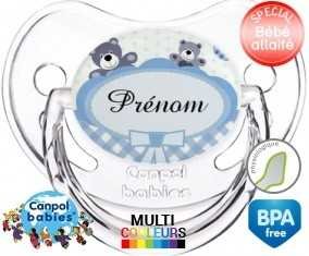 Oursons + prénom: Sucette Physiologique-su7.fr