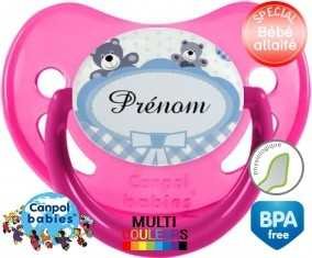 Oursons + prénom: Sucette Physiologique-su7.fr