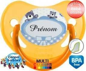 Oursons + prénom: Sucette Physiologique-su7.fr