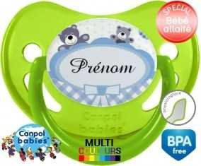 Oursons + prénom: Sucette Physiologique-su7.fr