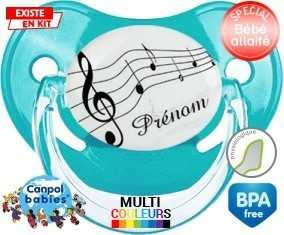 Musique + prénom : Sucette Physiologique personnalisée