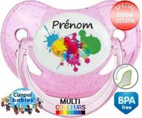 Couleur + prénom: Sucette Physiologique-su7.fr