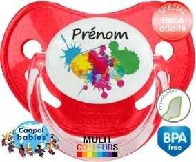 Couleur + prénom: Sucette Physiologique-su7.fr