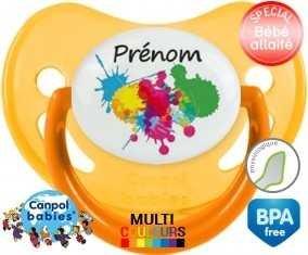 Couleur + prénom: Sucette Physiologique-su7.fr