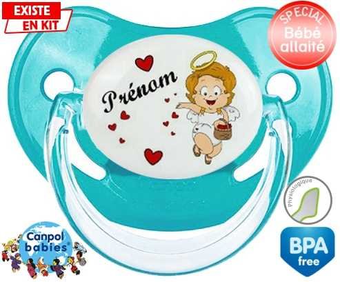 Ange cœur + prénom: Sucette Physiologique-su7.fr