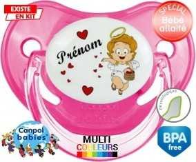 Ange cœur + prénom: Sucette Physiologique-su7.fr