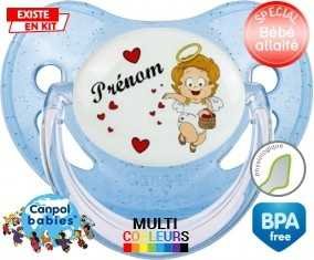 Ange cœur + prénom: Sucette Physiologique-su7.fr