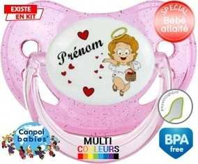 Ange cœur + prénom: Sucette Physiologique-su7.fr