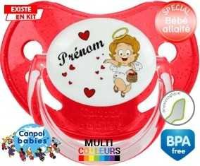 Ange cœur + prénom: Sucette Physiologique-su7.fr