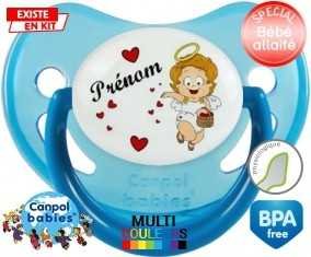 Ange cœur + prénom: Sucette Physiologique-su7.fr