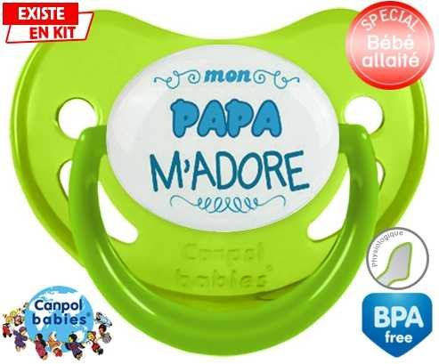 Mon papa m'adore (garcon) : Bavoir bébé