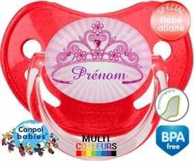 Couronne princesse + prénom: Sucette Physiologique-su7.fr