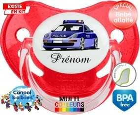 Voiture de police style1 + prénom: Sucette Physiologique-su7.fr