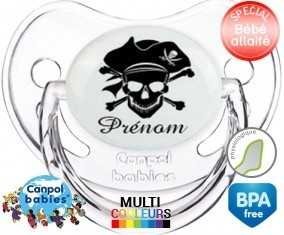 Pirate style2 + prénom: Sucette Physiologique-su7.fr