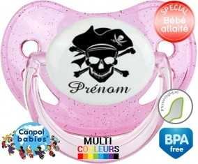 Pirate style2 + prénom: Sucette Physiologique-su7.fr