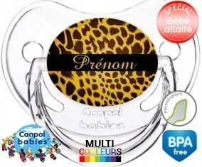 Leopard + prénom: Sucette Physiologique-su7.fr