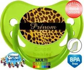 Leopard + prénom: Sucette Physiologique-su7.fr