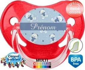 Oursons bleu + prénom: Sucette Physiologique-su7.fr