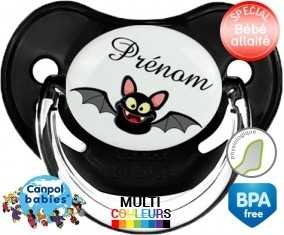 Chauve souris rigolote + prénom: Sucette Physiologique-su7.fr