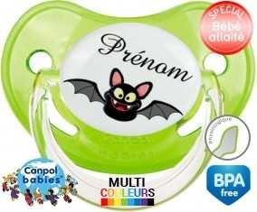 Chauve souris rigolote + prénom: Sucette Physiologique-su7.fr