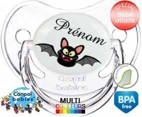 Chauve souris rigolote + prénom: Sucette Physiologique-su7.fr