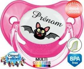 Chauve souris rigolote + prénom: Sucette Physiologique-su7.fr
