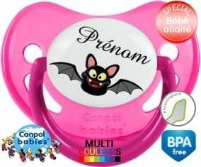 Chauve souris rigolote + prénom: Sucette Physiologique-su7.fr