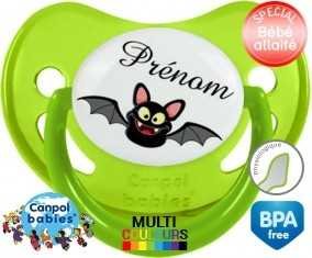 Chauve souris rigolote + prénom: Sucette Physiologique-su7.fr