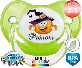 Citrouille chapeau + prénom: Sucette Physiologique-su7.fr