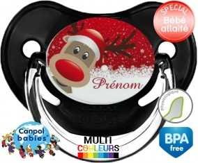 Cerf de noël + prénom: Sucette Physiologique-su7.fr