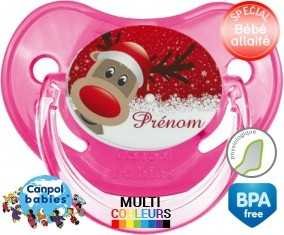 Cerf de noël + prénom: Sucette Physiologique-su7.fr
