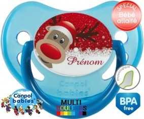 Cerf de noël + prénom: Sucette Physiologique-su7.fr