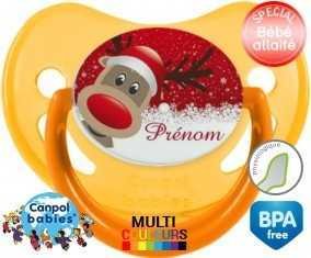 Cerf de noël + prénom: Sucette Physiologique-su7.fr