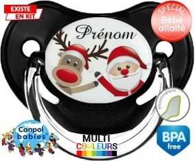 Renne et père noël + prénom: Sucette Physiologique-su7.fr