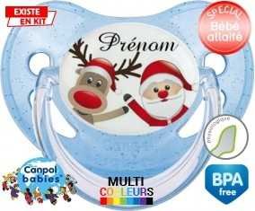 Renne et père noël + prénom: Sucette Physiologique-su7.fr