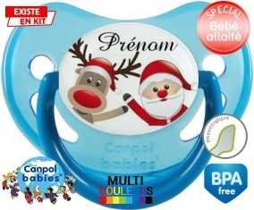 Renne et père noël + prénom: Sucette Physiologique-su7.fr