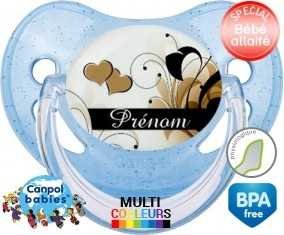 Fleur + prénom: Sucette Physiologique-su7.fr