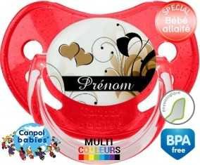 Fleur + prénom: Sucette Physiologique-su7.fr