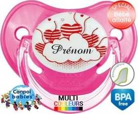 Nuage cœur + prénom: Sucette Physiologique-su7.fr