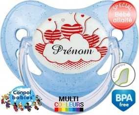 Nuage cœur + prénom: Sucette Physiologique-su7.fr