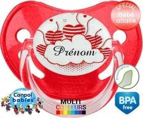 Nuage cœur + prénom: Sucette Physiologique-su7.fr