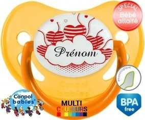 Nuage cœur + prénom: Sucette Physiologique-su7.fr