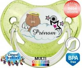 Ourson + prénom: Sucette Physiologique-su7.fr