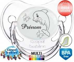 Dauphin amusant + prénom: Sucette Physiologique-su7.fr
